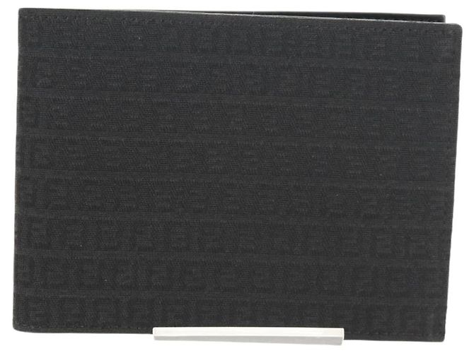 FENDI Zucchino Canvas Kompaktgeldbörse Schwarz Auth am9790V - Ansicht 13