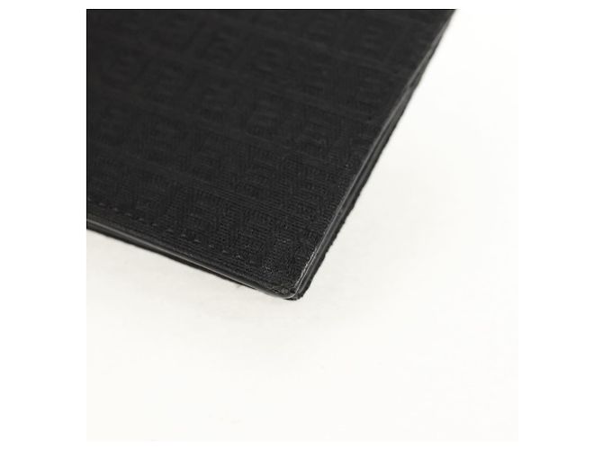 FENDI Zucchino Canvas Kompaktgeldbörse Schwarz Auth am9790V - Ansicht 14