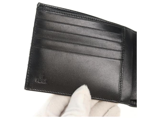 FENDI Zucchino Canvas Kompaktgeldbörse Schwarz Auth am9790V - Ansicht 17