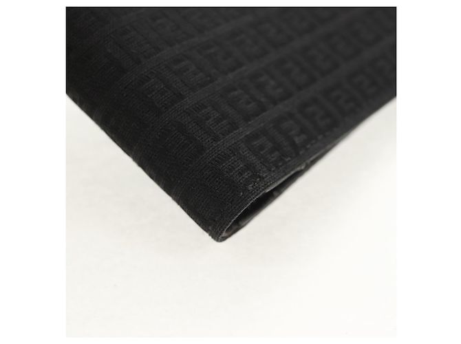 FENDI Zucchino Canvas Kompaktgeldbörse Schwarz Auth am9790V - Ansicht 7