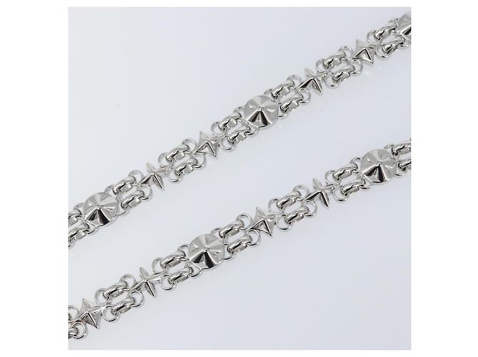 LOUIS VUITTON Per Cintura da Spalla Dauphine Acciaio Inossidabile Argento LV Auth 152703SAM - vista 4