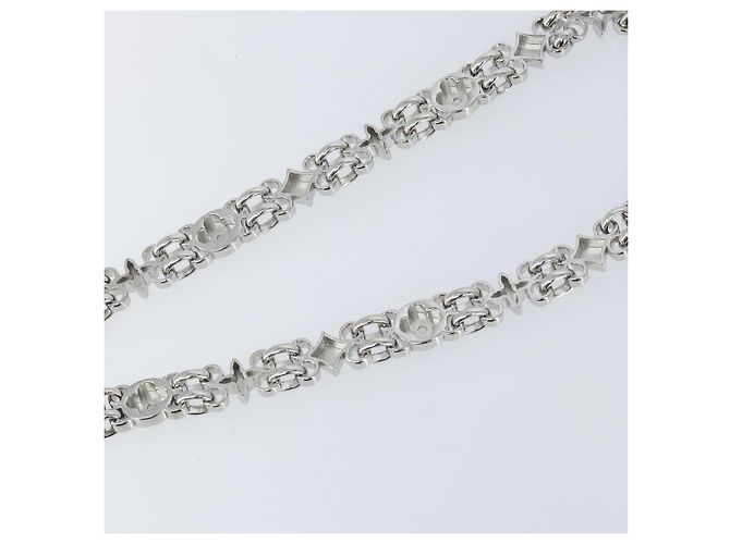 LOUIS VUITTON Per Cintura da Spalla Dauphine Acciaio Inossidabile Argento LV Auth 152703SAM - vista 8