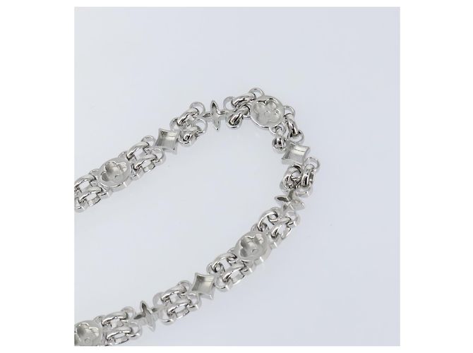 LOUIS VUITTON Per Cintura da Spalla Dauphine Acciaio Inossidabile Argento LV Auth 152703SAM - vista 9