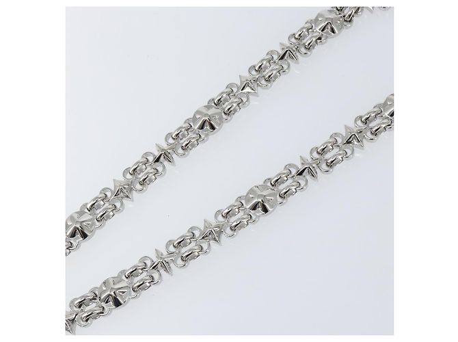 LOUIS VUITTON Per Cintura da Spalla Dauphine Acciaio Inossidabile Argento LV Auth 152701SAM - vista 5