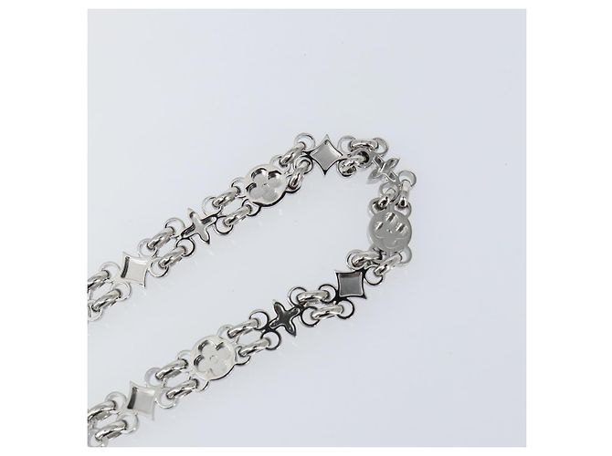 LOUIS VUITTON Per Cintura a Spalla Dauphine Acciaio Inossidabile Argento LV Auth 152700SAM - vista 9