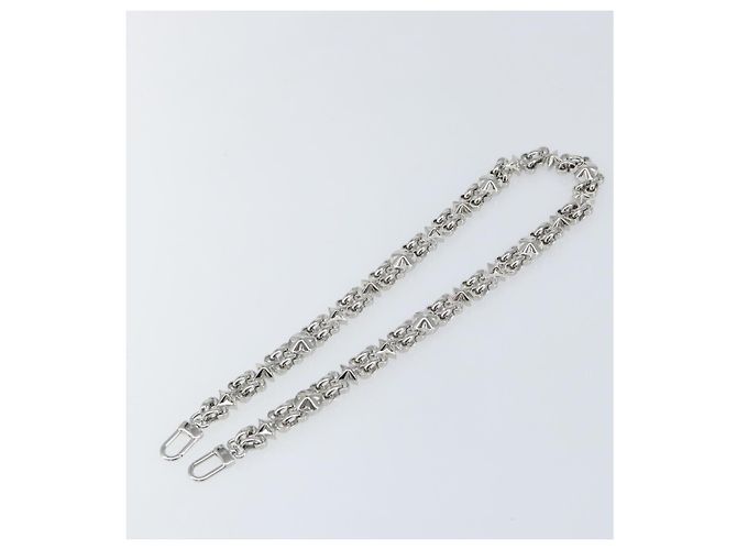 LOUIS VUITTON Per Cintura a Spalla Dauphine Acciaio Inossidabile Argento LV Auth 152702SAM - vista 2