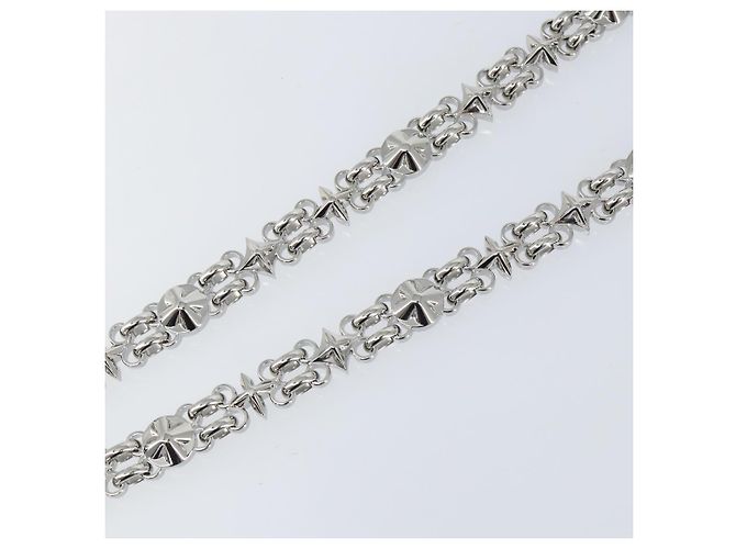 LOUIS VUITTON Per Cintura a Spalla Dauphine Acciaio Inossidabile Argento LV Auth 152702SAM - vista 4