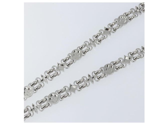 LOUIS VUITTON Per Cintura a Spalla Dauphine Acciaio Inossidabile Argento LV Auth 152702SAM - vista 8