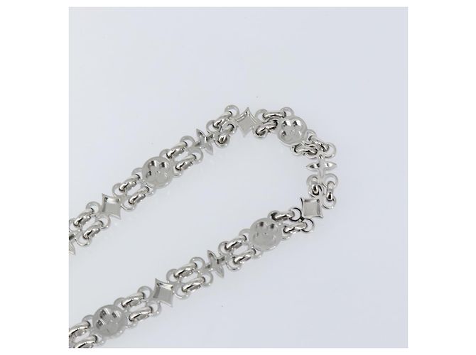 LOUIS VUITTON Per Cintura a Spalla Dauphine Acciaio Inossidabile Argento LV Auth 152702SAM - vista 9