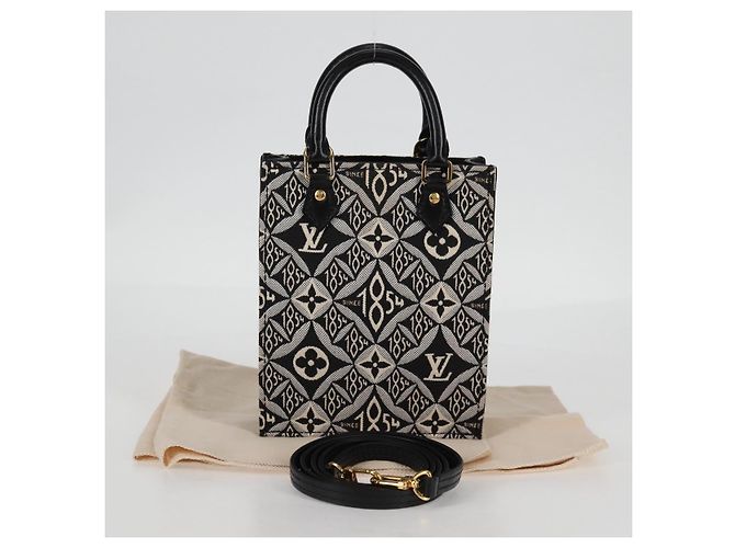 LOUIS VUITTON Usato DAL 1854 Petit Sac Plat 2way Nero M80484 Auth 132612SAM - vista 12