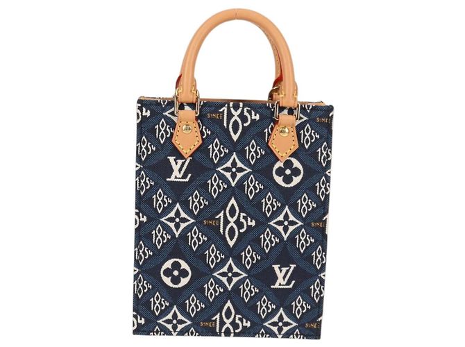 LOUIS VUITTON Usato DAL 1854 Petit Sac Plat 2way Blu Navy M80288 Auth 132611SAM - vista 13