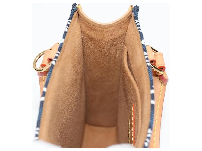 LOUIS VUITTON Usato DAL 1854 Petit Sac Plat 2way Blu Navy M80288 Auth 132611SAM - vista 19