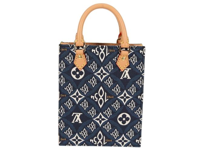 LOUIS VUITTON Usato DAL 1854 Petit Sac Plat 2way Blu Navy M80288 Auth 132611SAM - vista 2