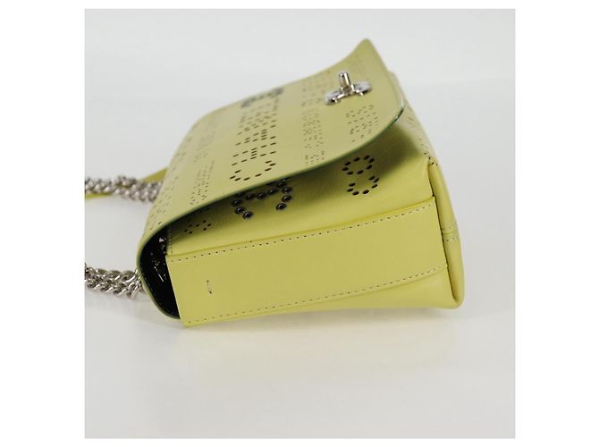 Borsa a Spalla a Catena CHANEL Pelle 2 in 1 Gialla CC Auth 130486SM Giallo - vista 3