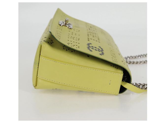 Borsa a Spalla a Catena CHANEL Pelle 2 in 1 Gialla CC Auth 130486SM Giallo - vista 4