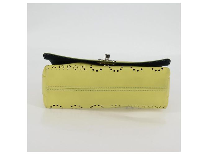Borsa a Spalla a Catena CHANEL Pelle 2 in 1 Gialla CC Auth 130486SM Giallo - vista 5