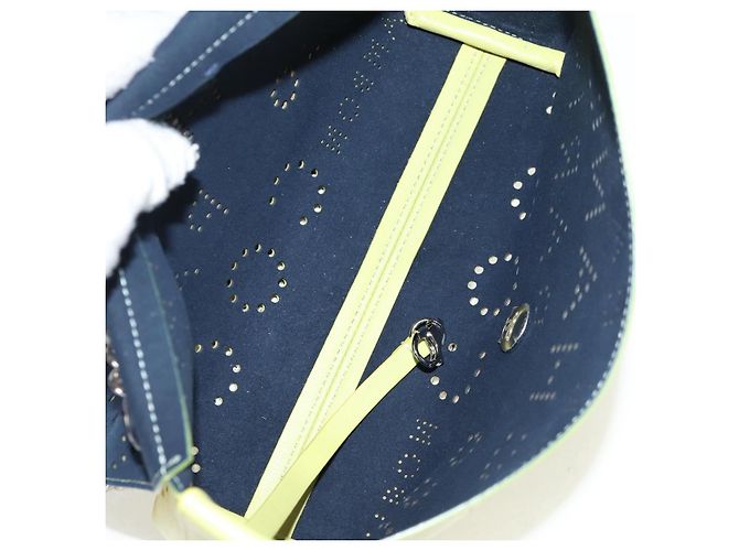 Borsa a Spalla a Catena CHANEL Pelle 2 in 1 Gialla CC Auth 130486SM Giallo - vista 9