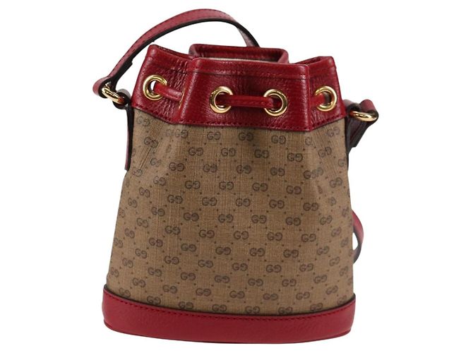 Borsa di collaborazione GUCCI Micro GG Supreme Doraemon in PVC beige 647801 Auth 131783SM - vista 2