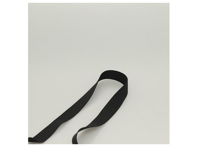 LOEWE Borsa Messenger Anagram Piccola in Lana Nera Argento Auth 132972SAM Nero - vista 14