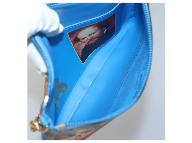 LOUIS VUITTON Pochette Plat Celty Koons Rubens M64617 LV Auth 132961SM Multicolor - vista 10