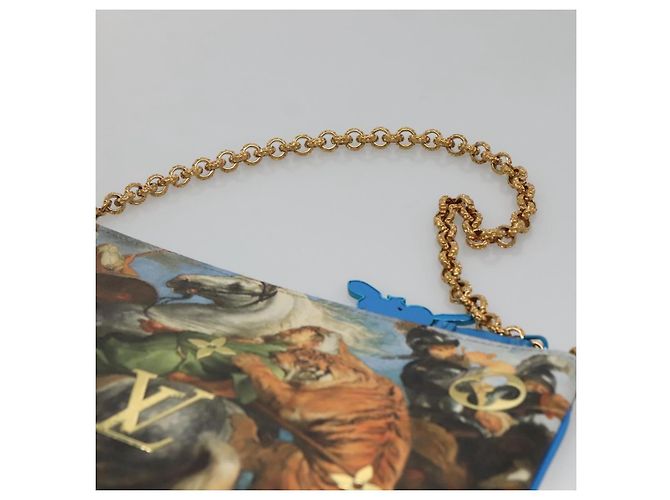 LOUIS VUITTON Pochette Plat Celty Koons Rubens M64617 LV Auth 132961SM Multicolor - vista 14
