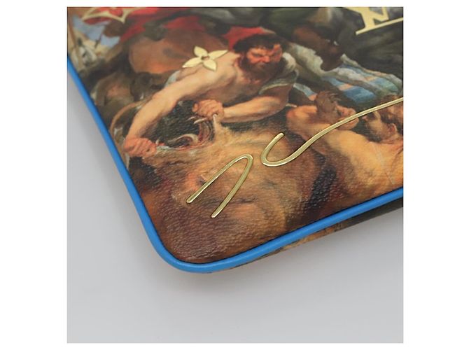 LOUIS VUITTON Pochette Plat Celty Koons Rubens M64617 LV Auth 132961SM Multicolor - vista 16
