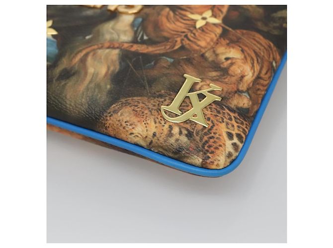 LOUIS VUITTON Pochette Plat Celty Koons Rubens M64617 LV Auth 132961SM Multicolor - vista 17