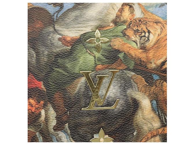 LOUIS VUITTON Pochette Plat Celty Koons Rubens M64617 LV Auth 132961SM Multicolor - vista 19