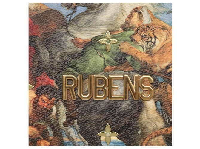 LOUIS VUITTON Pochette Plat Celty Koons Rubens M64617 LV Auth 132961SM Multicolor - vista 20