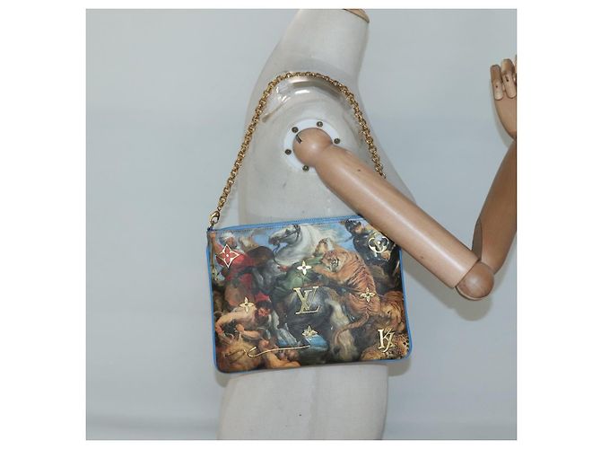 LOUIS VUITTON Pochette Plat Celty Koons Rubens M64617 LV Auth 132961SM Multicolor - vista 25