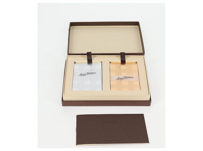 LOUIS VUITTON Jeu de cartes Damier Argent Or LV Auth 133203SAM Argenté Doré - vue 5