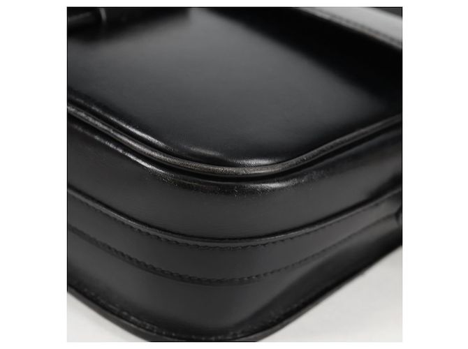 Hermès HERMES Borsa a Spalla Martine Vert Pelle Nera Oro Auth 135513SAM Nero D'oro - vista 16