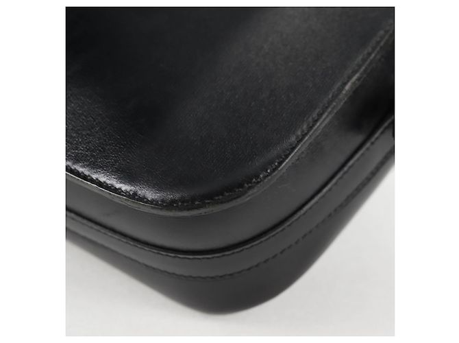 Hermès HERMES Borsa a Spalla Martine Vert Pelle Nera Oro Auth 135513SAM Nero D'oro - vista 18