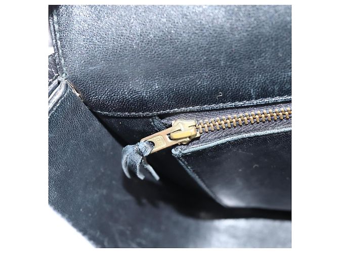 Hermès HERMES Borsa a Spalla Martine Vert Pelle Nera Oro Auth 135513SAM Nero D'oro - vista 26
