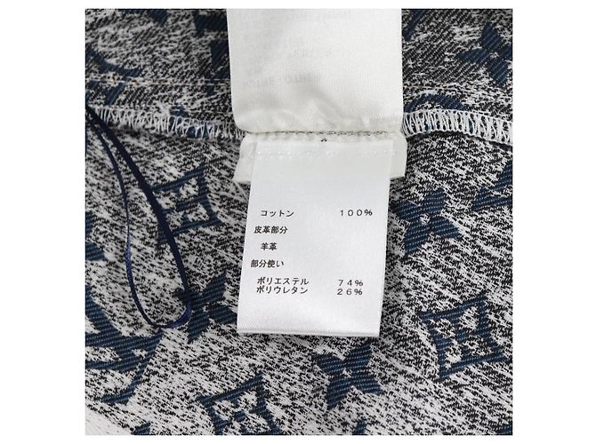 Falda A de denim Monogram Jaguar LOUIS VUITTON 34 Azul 1A9NK9 Auth LV 133644SAM - vista 21
