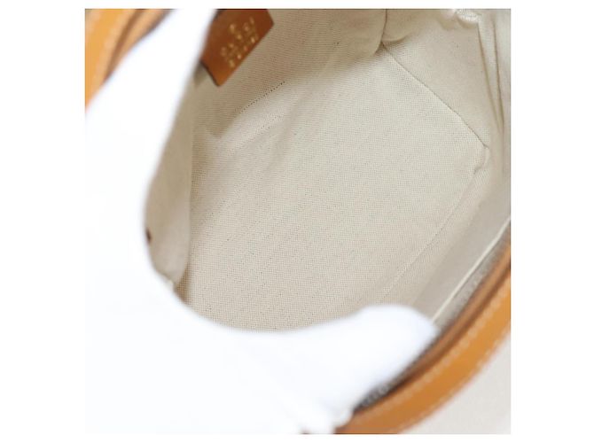 Mochila Gucci Micro GG Supreme Colaboración Disney PVC 552884 Auth 134962SM Beige Dorado - vista 10