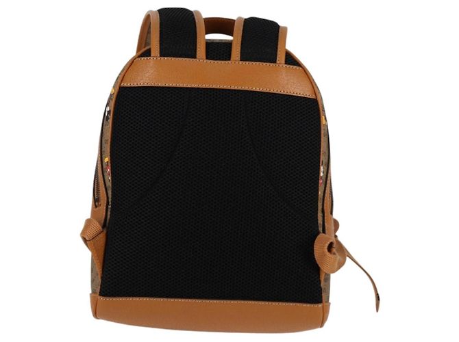 Mochila Gucci Micro GG Supreme Colaboración Disney PVC 552884 Auth 134962SM Beige Dorado - vista 2