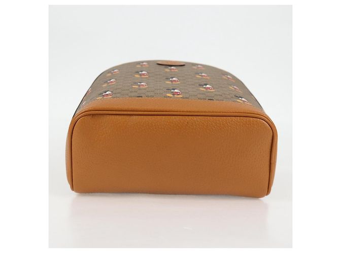Mochila Gucci Micro GG Supreme Colaboración Disney PVC 552884 Auth 134962SM Beige Dorado - vista 5