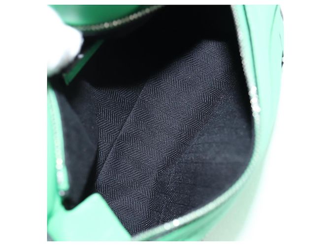 LOEWE Borsa a corpo Anagram Puzzle in pelle verde argento Auth 133192SAM - vista 10