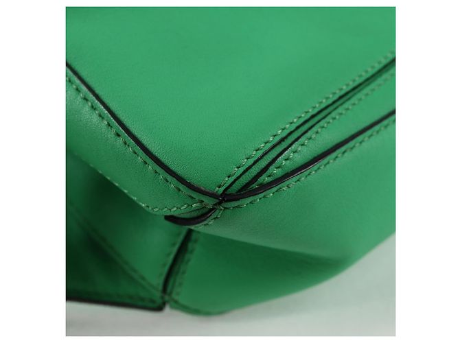 LOEWE Borsa a corpo Anagram Puzzle in pelle verde argento Auth 133192SAM - vista 15