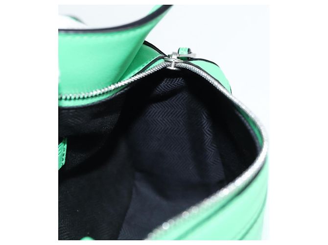 LOEWE Borsa a corpo Anagram Puzzle in pelle verde argento Auth 133192SAM - vista 22