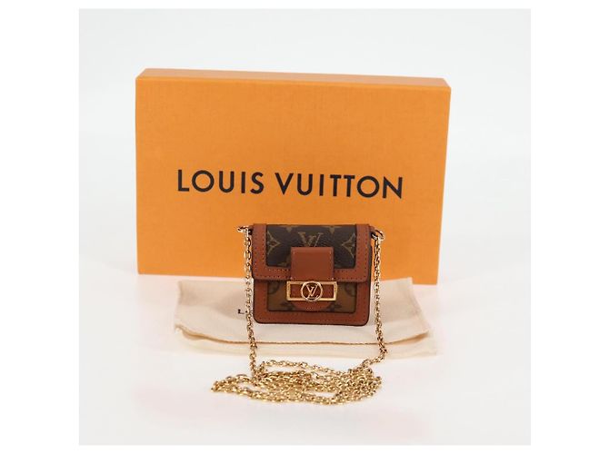 LOUIS VUITTON Borsa Micro Dauphine Monogram Reverse M80250 LV Auth 129757SAM Monogramma - vista 12