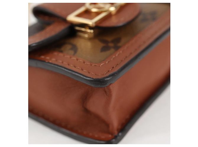 LOUIS VUITTON Borsa Micro Dauphine Monogram Reverse M80250 LV Auth 129757SAM Monogramma - vista 15