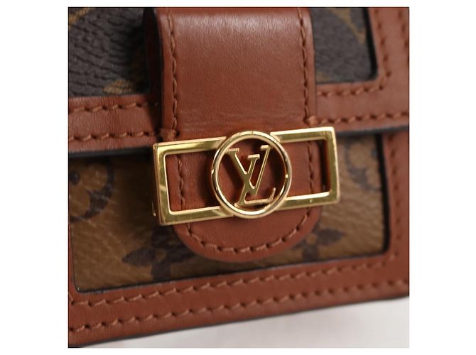 LOUIS VUITTON Borsa Micro Dauphine Monogram Reverse M80250 LV Auth 129757SAM Monogramma - vista 19