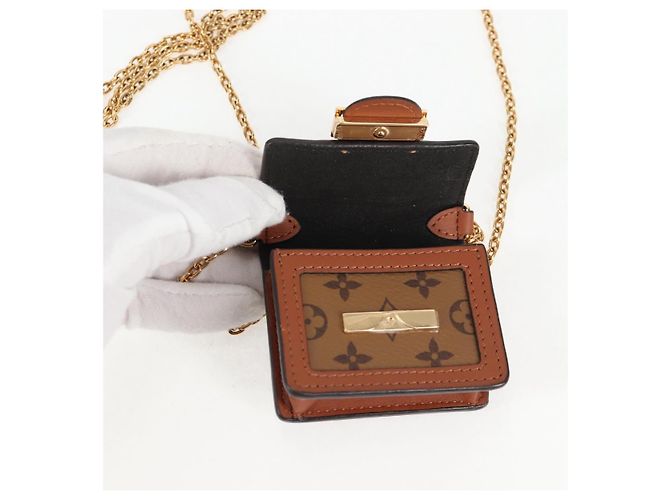 LOUIS VUITTON Borsa Micro Dauphine Monogram Reverse M80250 LV Auth 129757SAM Monogramma - vista 20