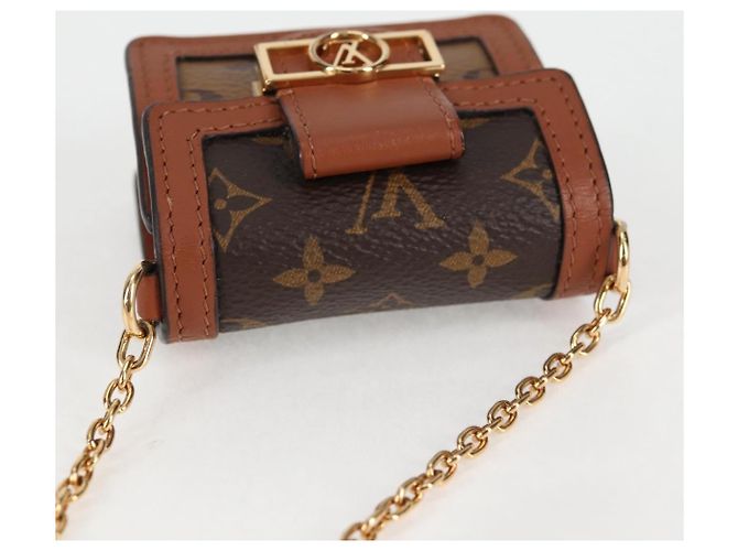 LOUIS VUITTON Borsa Micro Dauphine Monogram Reverse M80250 LV Auth 129757SAM Monogramma - vista 6