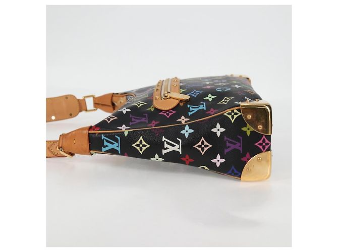 LOUIS VUITTON Multicolor Boulogne Schultertasche Schwarz M92638 LV Auth BA4683SAV - Ansicht 3