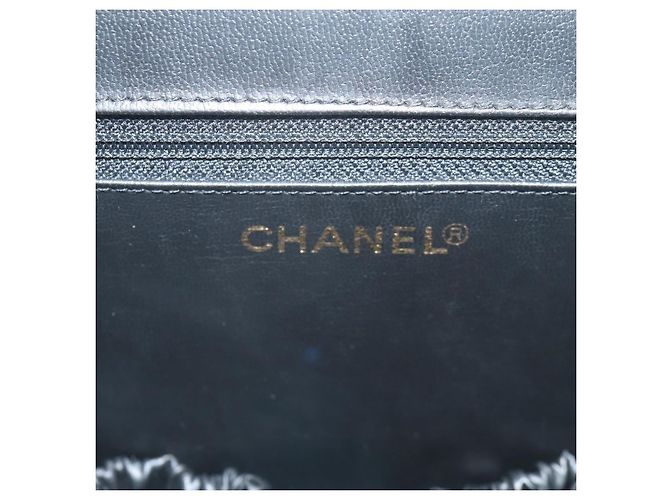 CHANEL Vanity Borsa a Mano Pelle Caviar 2way Nero Oro CC Auth 138563V D'oro - vista 23