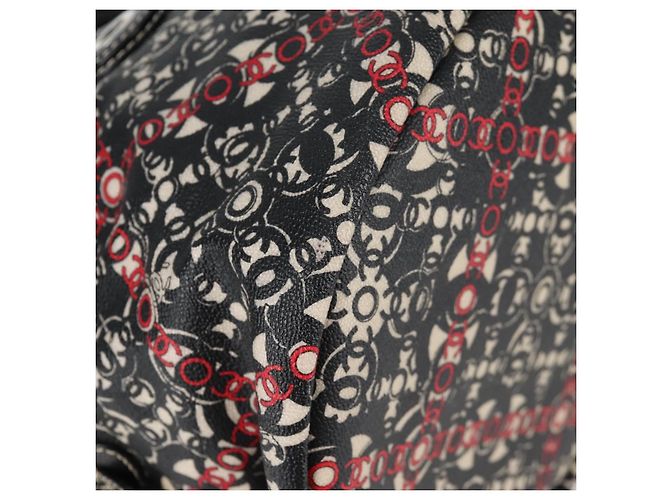 CHANEL Borsa da Viaggio Boston Coco PVC Nera Argento CC Auth 134999V Nero - vista 15