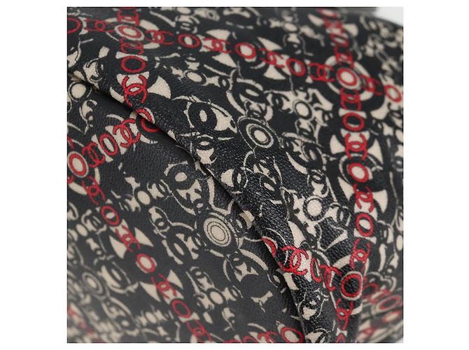 CHANEL Borsa da Viaggio Boston Coco PVC Nera Argento CC Auth 134999V Nero - vista 16
